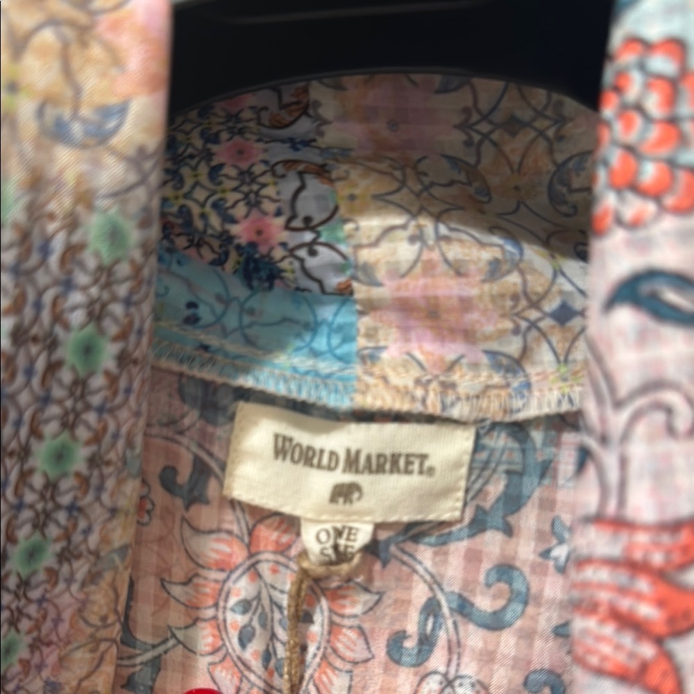 Multicolor Patchwork Kimono Top - image 2